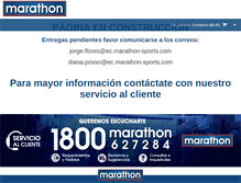 Tablet Screenshot of marathon-sports.com